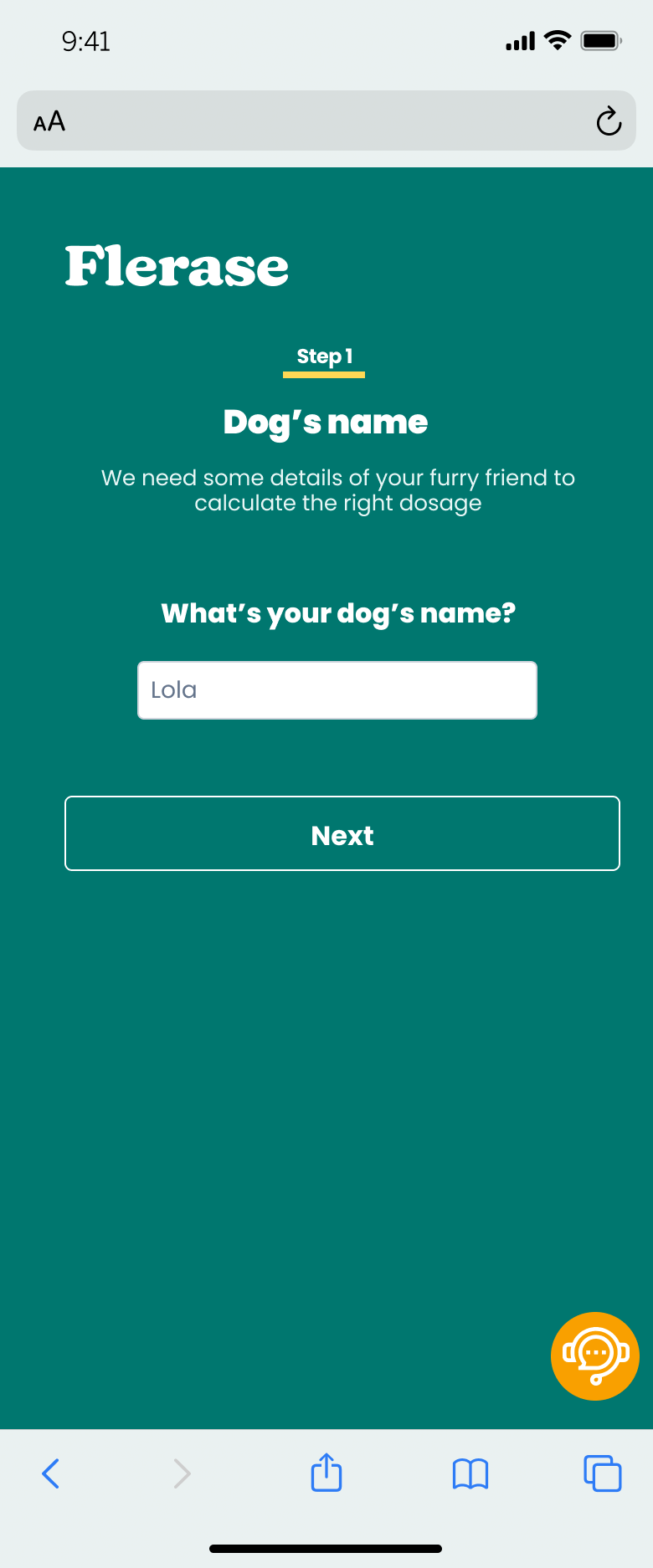 Flerase — dog's name