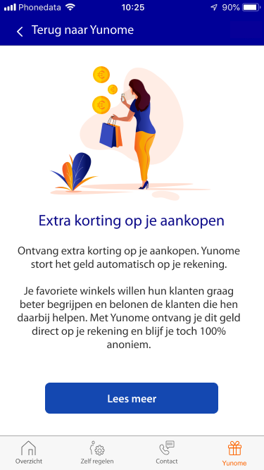 Money explain screen