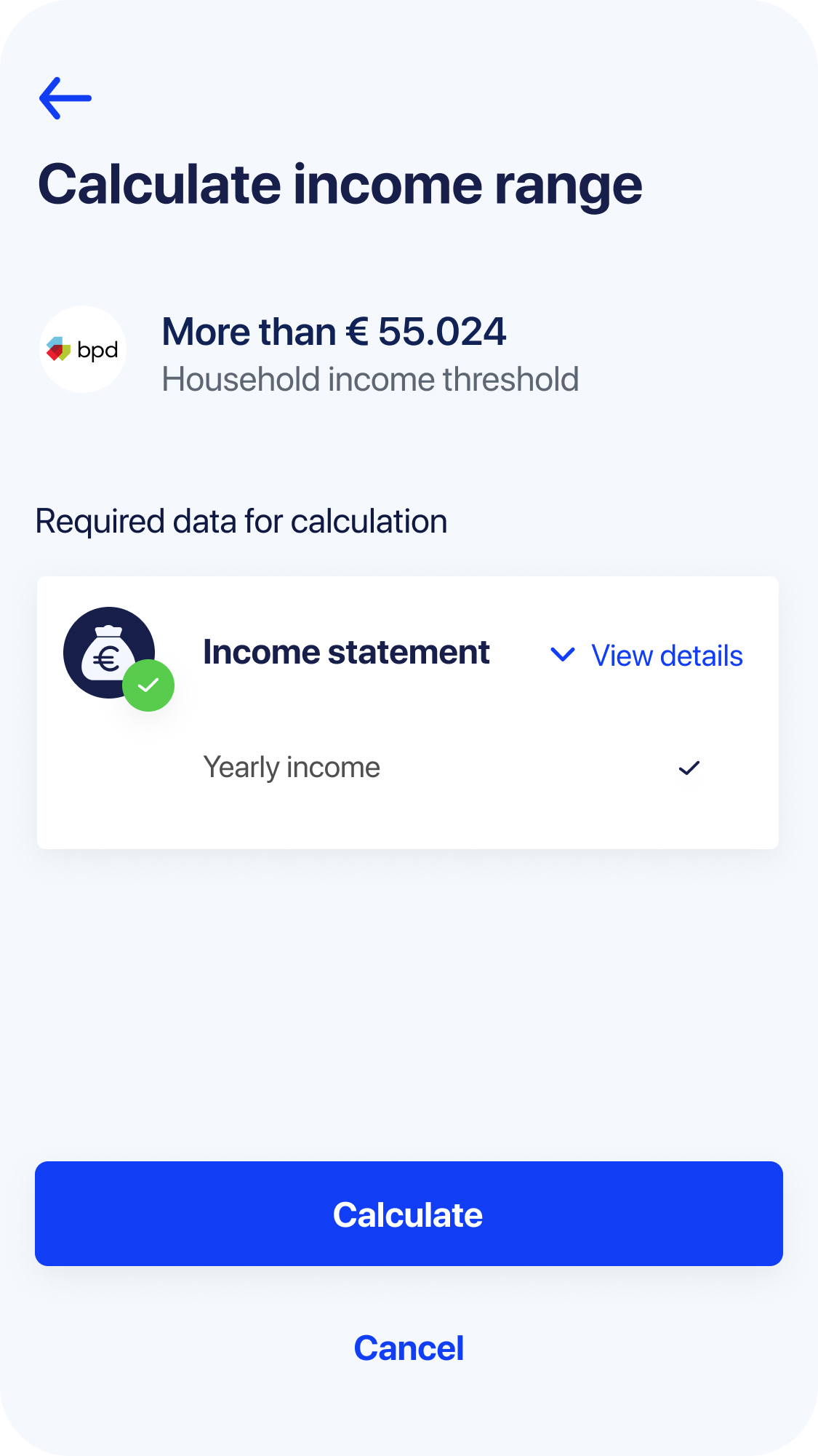ZKP — income range result