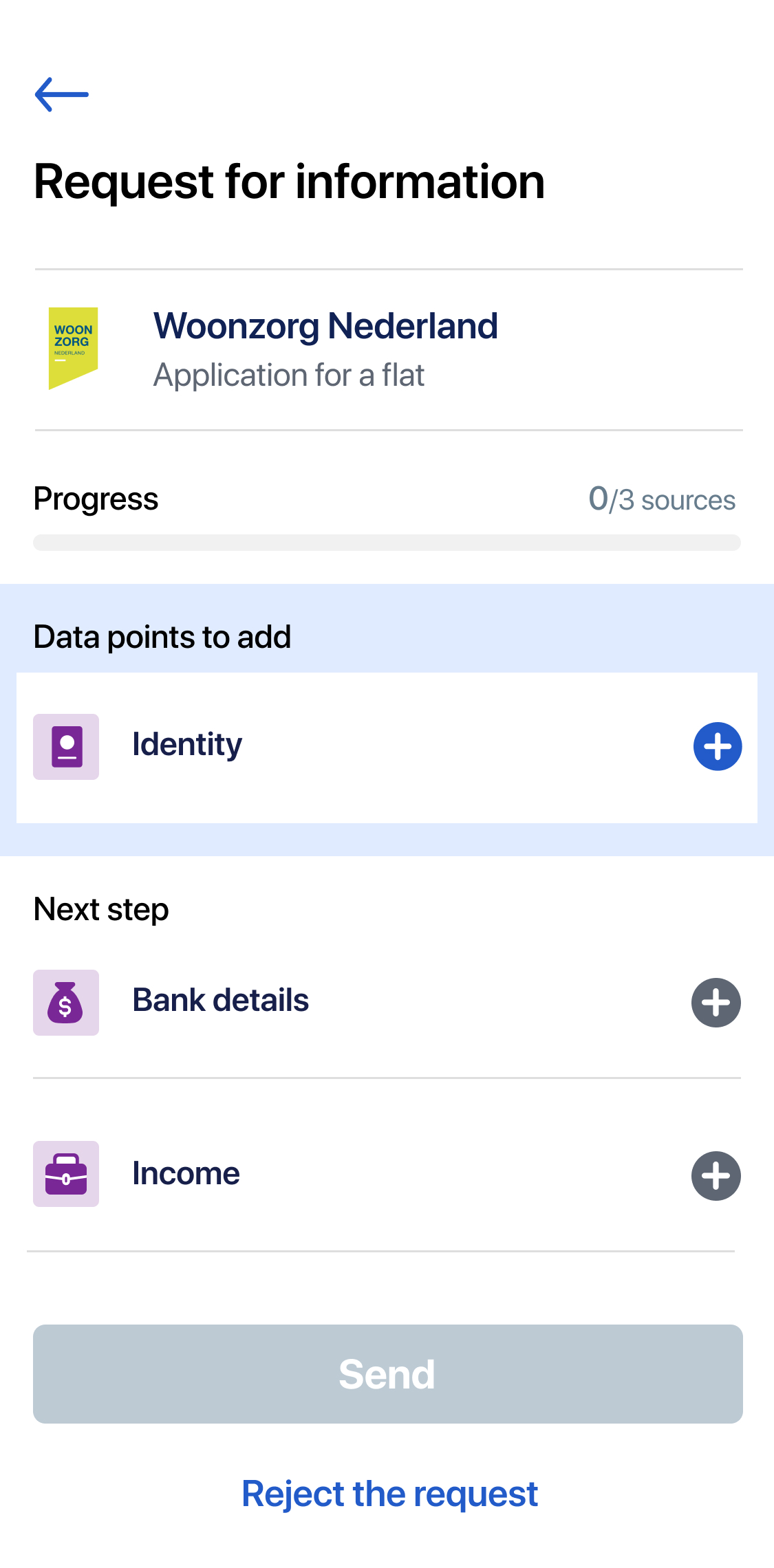 Request for information — Woonzorg